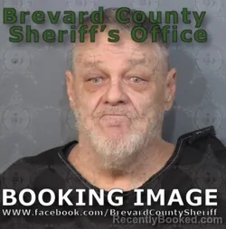 Mugshot of James Gilbert Holmes booked in Brevard County, Florida on August 28, 2026