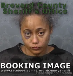 Mugshot of Ariel Melissa Coleman booked in Brevard County, Florida on August 29, 2026