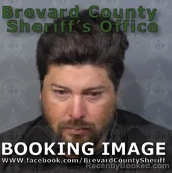 Mugshot of Luis Alfredo Alfaro booked in Brevard County, Florida on August 29, 2026