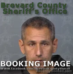 Mugshot of Christopher Michael Sorrenti booked in Brevard County, Florida on August 29, 2026