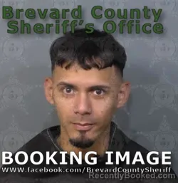 Mugshot of Joshua E Rivera-Vazquez booked in Brevard County, Florida on August 29, 2026