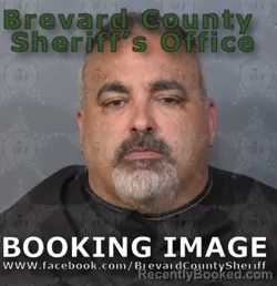 Mugshot of William Bello booked in Brevard County, Florida on August 29, 2026