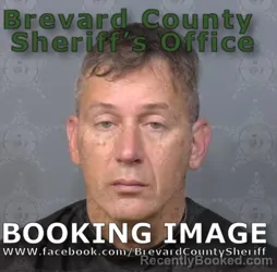 Mugshot of Michael Joseph Carey booked in Brevard County, Florida on August 30, 2026
