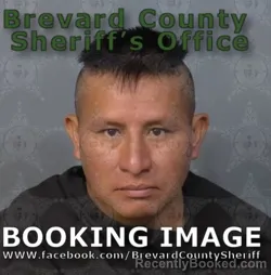 Mugshot of Ruben Diego Francisco Gaspar booked in Brevard County, Florida on August 30, 2026