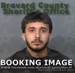 Mugshot of Abnel Escalona booked in Brevard County, Florida on August 30, 2026