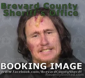 Mugshot of Daniel Lee Meracle booked in Brevard County, Florida on August 30, 2026
