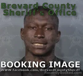 Mugshot of Quantavious Vantrel Jackson booked in Brevard County, Florida on August 30, 2026