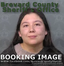 Mugshot of Kalea Grace Harden booked in Brevard County, Florida on August 31, 2026
