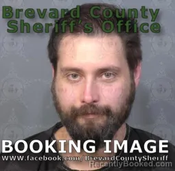 Mugshot of Daniel Lee Brantley booked in Brevard County, Florida on August 31, 2026