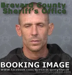 Mugshot of Steven Christopher Clark booked in Brevard County, Florida on August 31, 2026