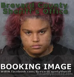 Mugshot of Shania Latrice Hyman booked in Brevard County, Florida on August 31, 2026