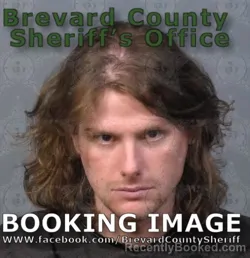 Mugshot of Jared Anthony Lesmeister booked in Brevard County, Florida on September 1, 2026