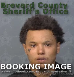 Mugshot of Kristopher Marquis J Von Arnold booked in Brevard County, Florida on September 1, 2026