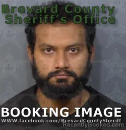 Mugshot of Juan Antonio Cardozo booked in Brevard County, Florida on September 1, 2026