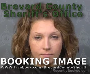 Mugshot of Kiah Grace Varner booked in Brevard County, Florida on September 2, 2026