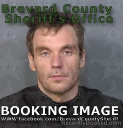 Mugshot of Ian Randolph Kjos booked in Brevard County, Florida on September 2, 2026
