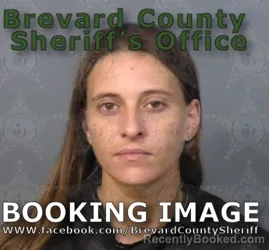 Mugshot of Brittany Rachelle Warfel booked in Brevard County, Florida on September 3, 2026