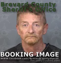Mugshot of Richard Edmund Moran booked in Brevard County, Florida on September 4, 2026