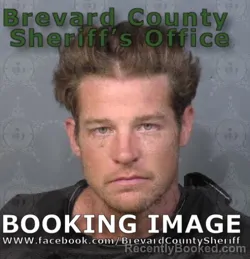 Mugshot of Sean Ray Gillilan booked in Brevard County, Florida on September 4, 2026