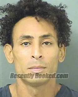 Booking photo from Palm Beach County, Florida