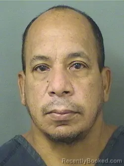 Booking photo from Palm Beach County, Florida