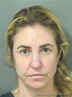 Booking photo from Palm Beach County, Florida