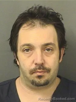 Booking photo from Palm Beach County, Florida
