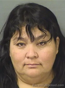 Mugshot of ERLINDA MARGARITA PORTILLOCRUZ booked in Palm Beach County, Florida on March 9, 2026