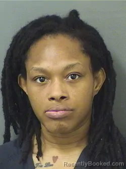 Mugshot of CARTRISA LISHADRA PADGETT booked in Palm Beach County, Florida on March 9, 2026