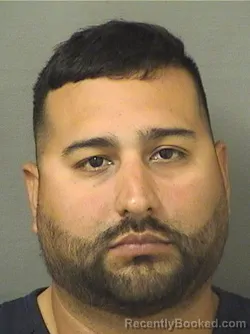 Mugshot of SEBASTIAN SUAREZCUARTAS booked in Palm Beach County, Florida on March 11, 2026