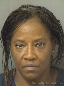 Mugshot of MAVIS CAMILLE JOHNSON booked in Palm Beach County, Florida on March 11, 2026