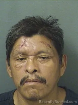 Mugshot of MARIO SANTOSHERNANDEZ booked in Palm Beach County, Florida on March 14, 2026