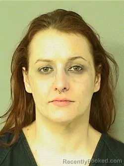 Mugshot of AMBER NICOLE ANDREWS booked in Palm Beach County, Florida on March 22, 2026