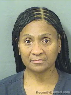 Mugshot of FELICIA M HARDNETT booked in Palm Beach County, Florida on March 23, 2026