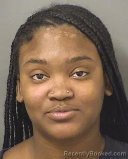 Mugshot of SARIYAH LAMARIA DANIELS booked in Palm Beach County, Florida on March 25, 2026