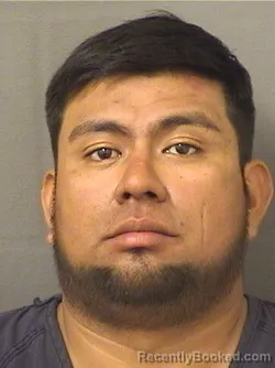 Mugshot of EDWIN ABEL MORENOLOPEZ booked in Palm Beach County, Florida on March 26, 2026