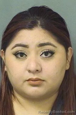 Mugshot of MITZY MARIEL FARFAN booked in Palm Beach County, Florida on March 26, 2026