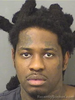 Mugshot of NICHOLAS JAMAL THOMPSON booked in Palm Beach County, Florida on March 27, 2026