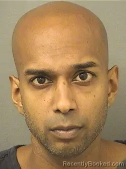 Mugshot of SHAWN AMAR DHANIRAM booked in Palm Beach County, Florida on March 29, 2026