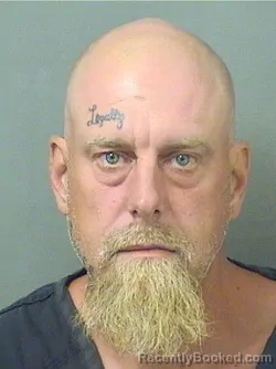 Mugshot of JASON SHAWN HOOVER booked in Palm Beach County, Florida on April 1, 2026