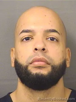 Mugshot of JOMELL OSCAR GUTIERREZ booked in Palm Beach County, Florida on April 2, 2026