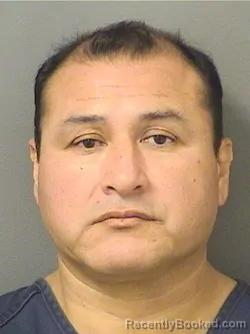 Mugshot of MIGUEL A GUZMAN booked in Palm Beach County, Florida on April 20, 2026
