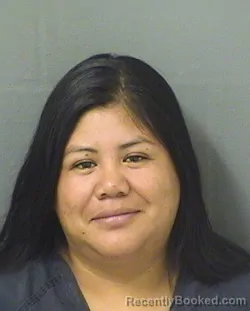 Mugshot of AURA LETICIA GONZALEZSAMDEYACABALQUIEJ booked in Palm Beach County, Florida on April 20, 2026