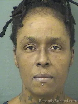 Mugshot of TEDRA MCBURROWS booked in Palm Beach County, Florida on April 20, 2026