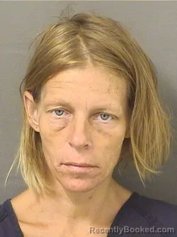 Mugshot of ANGELA MARIE LILLY booked in Palm Beach County, Florida on April 21, 2026