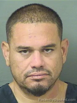 Mugshot of JOSE A MENDOZA booked in Palm Beach County, Florida on April 21, 2026