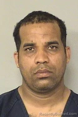 Mugshot of YURIEL HERNANDEZMORGAN booked in Palm Beach County, Florida on April 22, 2026