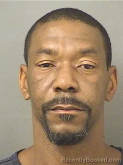 Mugshot of XAVIOUS KENARUS HARRIS booked in Palm Beach County, Florida on May 12, 2026