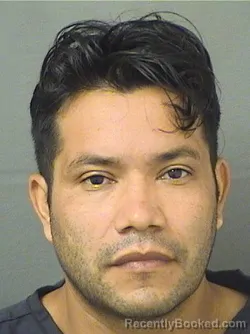 Mugshot of GILMER WALDEEMAR GONZALEZ booked in Palm Beach County, Florida on May 25, 2026
