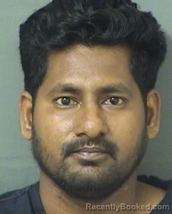 Mugshot of JOSEPH RAJU KURAGANTI booked in Palm Beach County, Florida on June 5, 2026